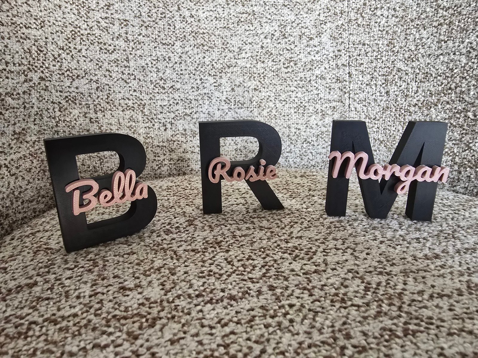 3d geprinte naam 3d geprinte naam