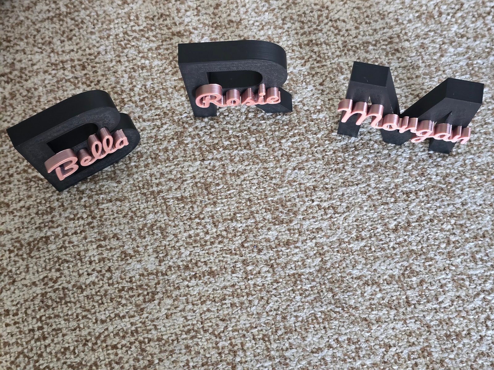 3d geprinte naam 3d geprinte naam